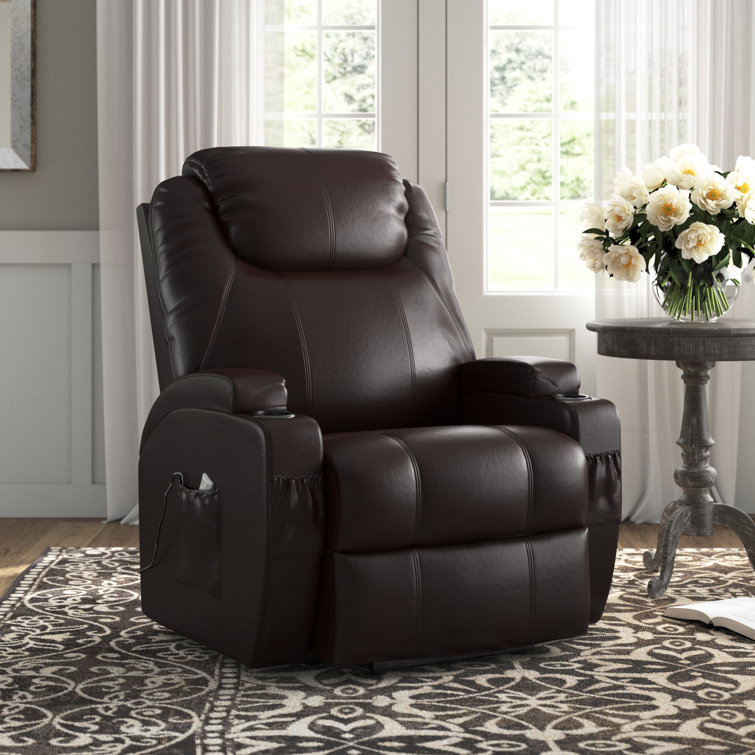 Lark Manor Vegan Leather Recliner & Reviews Wayfair